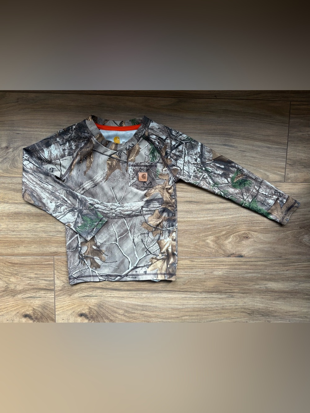 Carhartt Kids' Camouflage Long-Sleeve Tee - Brown, Green